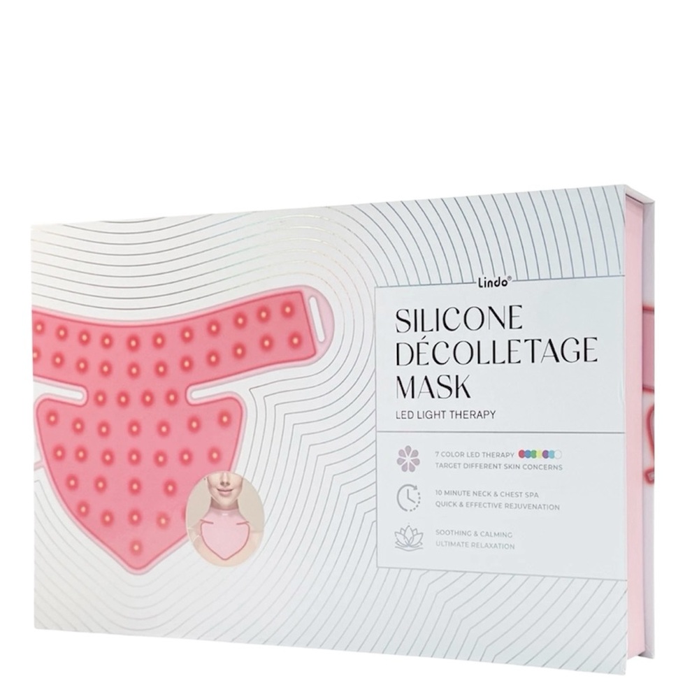 Lindo Silicone Décolletage Neck & Chest Anti-Aging LED Light Therapy Mask